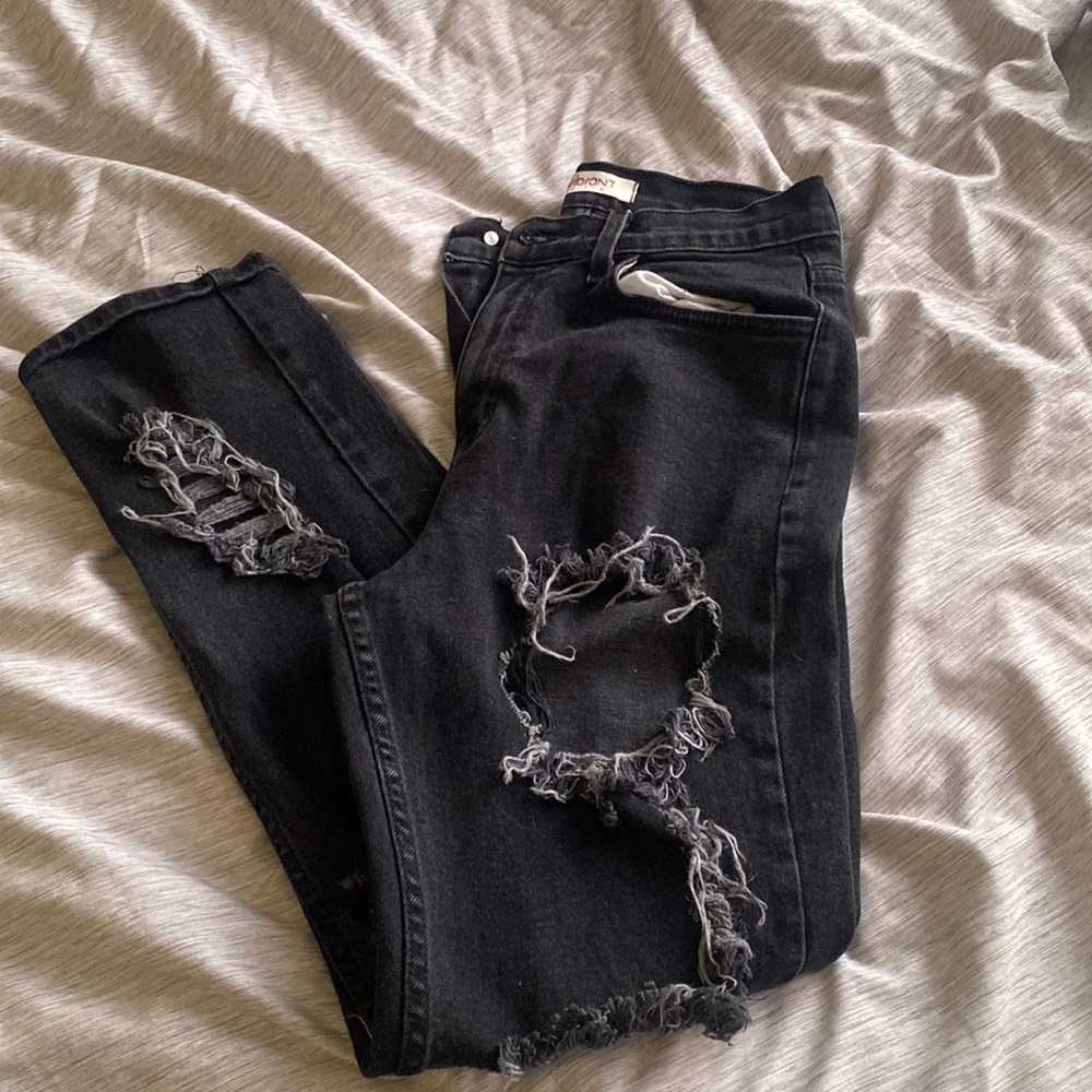 Distressed jeans